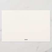 Advieskaart Bruiloft Feest Briefpapier (Achterkant)