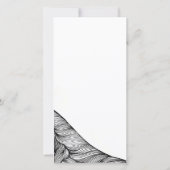 Advieskaarten - Delicate bloem met abstracte lijne (Achterkant)