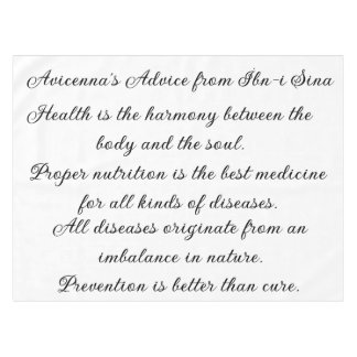 Advieslaken van Avicenna Tafelkleed