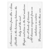 Advieslaken van Avicenna Tafelkleed (Voorkant)