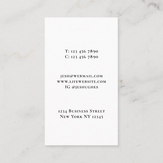 Adviesstructuur Visitekaartje (Achterkant)