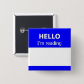 Adviezen voor lezers vierkante button 5,1 cm (Voorkant /achterkant)