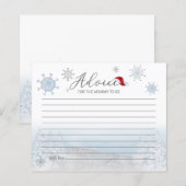 Adviezenkaarten voor de Santa Baby Budget Baby sho (Voorkant / Achterkant)