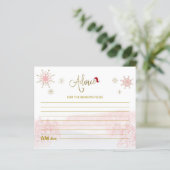 Adviezenkaarten voor de Santa Baby Budget Baby sho (Staand voorkant)