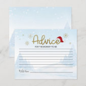 Adviezenkaarten voor de Santa Baby Budget Baby sho (Voorkant / Achterkant)