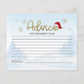 Adviezenkaarten voor de Santa Baby Budget Baby sho (Voorkant)