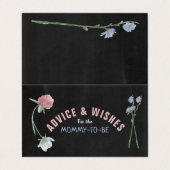 Adviezentekaarten voor wilde flessen visitekaartje (Buitenkant ongevouwen)