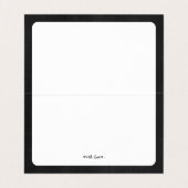 Adviezentekaarten voor wilde flessen visitekaartje (Binnenkant ongevouwen)