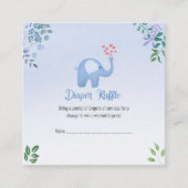 Adviseer Baby met blaasende harten Informatiekaartje (Voorkant)