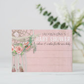 Adviseer BOHO Dream Catcher Feather Baby shower Kaart (Staand voorkant)