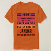 Adviseur belastingadviseur januari t-shirt (Design voorkant)