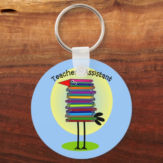 Adviseur "Boekvogel" van de leraar Sleutelhanger (Voorkant)