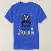 Adviseur Bunny Leopard Messy Bun School Counselor T-shirt (Design voorkant)