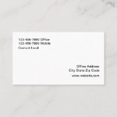 adviseur financiële beleggingen visitekaartje (Achterkant)