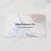 adviseur financiële beleggingen visitekaartje (Voorkant)