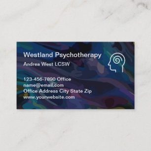 Adviseur geestelijke gezondheid van psychiatrie visitekaartje