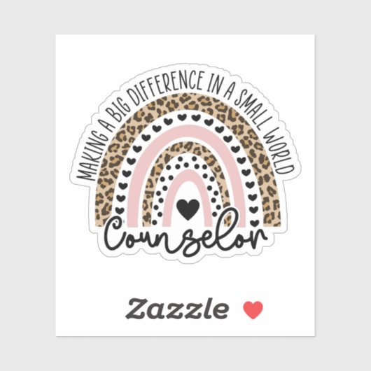 Adviseur Gift, School Counselor Sticker (Vel)