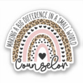 Adviseur Gift, School Counselor Sticker (Voorkant)