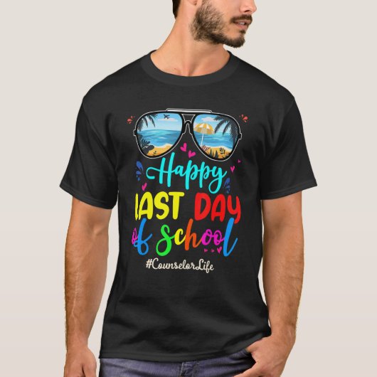 Adviseur Happy Last Day School Sunglazen 1 T-shirt (Voorkant)