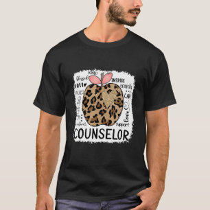 Adviseur Leopard hart terug naar school leraar T-shirt