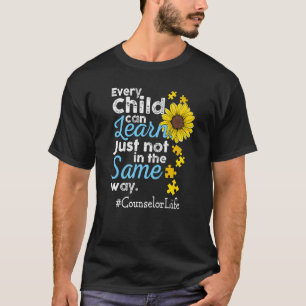 Adviseur Life Autisme Elk kind kan alleen maar ler T-shirt