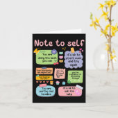 Adviseur Note for Self Mental Health School Psycho Kaart (Gele Bloem)
