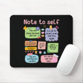 Adviseur Note for Self Mental Health School Psycho Muismat (Met muis)