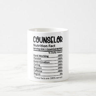 Adviseur Nutrition Facts School counseling Gift Koffiemok