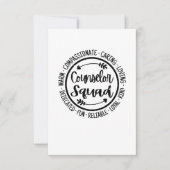 Adviseur Squad School Counsling Teacher Bedankkaart (Voorkant)