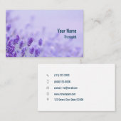  adviseur therapeut lavender visitekaartje (Voorkant / Achterkant)