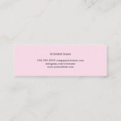 Adviseur voor modern elegant Roos PRINTED Kraft Pa Mini Visitekaartje (Achterkant)