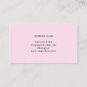 Adviseur voor modern elegant Roos PRINTED Kraft Pa Visitekaartje (Achterkant)