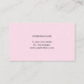 Adviseur voor modern elegant Roos PRINTED Kraft Pa Visitekaartje (Achterkant)