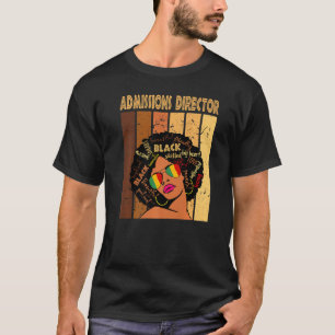Adviseur Vrouwen Afro African Black Histo T-shirt