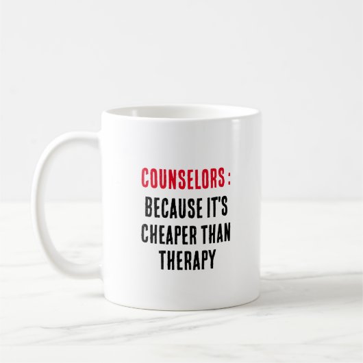 Adviseurs, omdat het goedkoper is dan therapie koffiemok (Links)