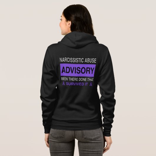 ADVISORY.. Narcisistisch misbruik Hoodie (Achterkant volledig)