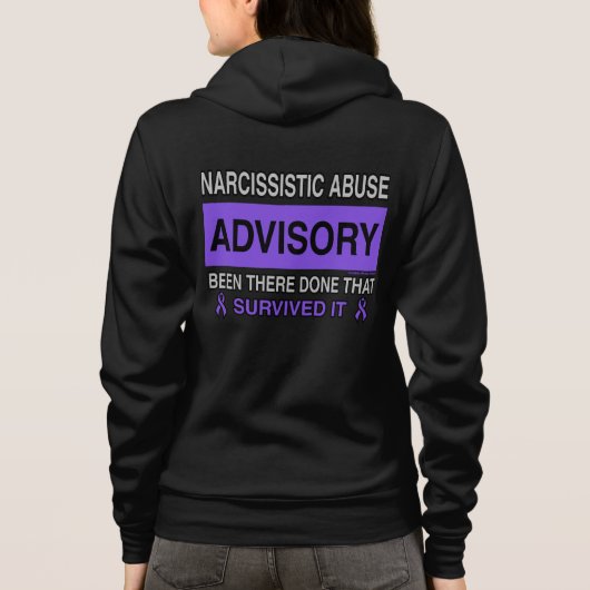 ADVISORY.. Narcisistisch misbruik Hoodie (Achterkant)