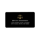 Advocaat Advocaat Adreslabel Etiket (Voorkant)