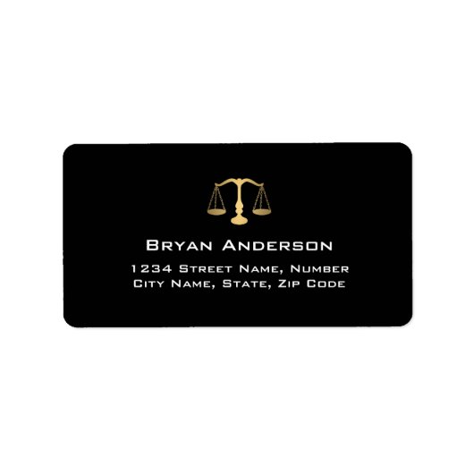 Advocaat Advocaat Adreslabel Etiket (Voorkant)
