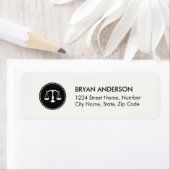 Advocaat Advocaat Adreslabel Etiket (Insitu)