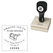 Advocaat, advocaat, advocaat rubberstempel (Gestempeld)