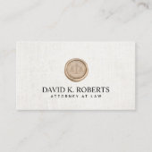 Advocaat advocaat bij wet notaris overheidslegant visitekaartje (Voorkant)