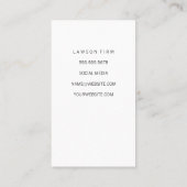 advocaat | advocaat | Court Gavel Logo Afsprakenkaartje (Achterkant)