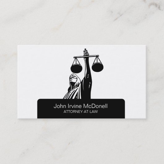 Advocaat/advocaat Elegant Professional Visitekaartje (Voorkant)