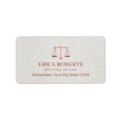 Advocaat Advocaat Folie Roos Goud Classy Linnen Etiket (Voorkant)