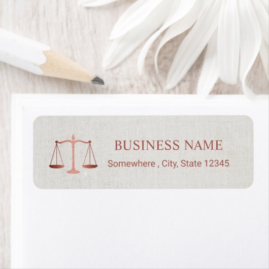 Advocaat Advocaat Folie Roos Goud Elegant Linnen Etiket (Insitu)