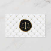 Advocaat Advocaat Gold Scale Logo Luxe Quilted Visitekaartje (Voorkant)