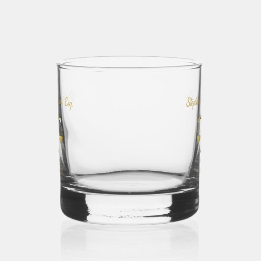 Advocaat advocaat klas jaar opgeleid om te argumen whisky glas (Links)