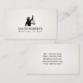 Advocaat advocaat-Logo voor rechtszaken Visitekaartje (Voorkant / Achterkant)