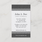 Advocaat advocatenkantoor Marble & Slate Borders Visitekaartje (Achterkant)